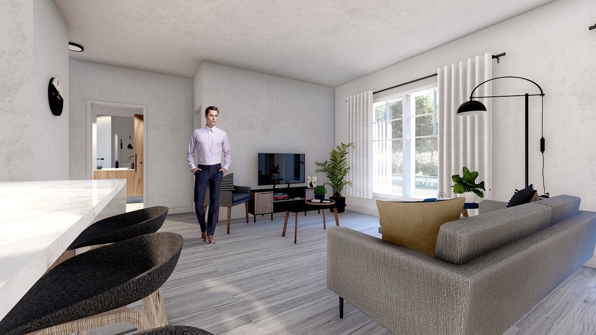 94 appartement à louer Vieux-Beloeil plan salon