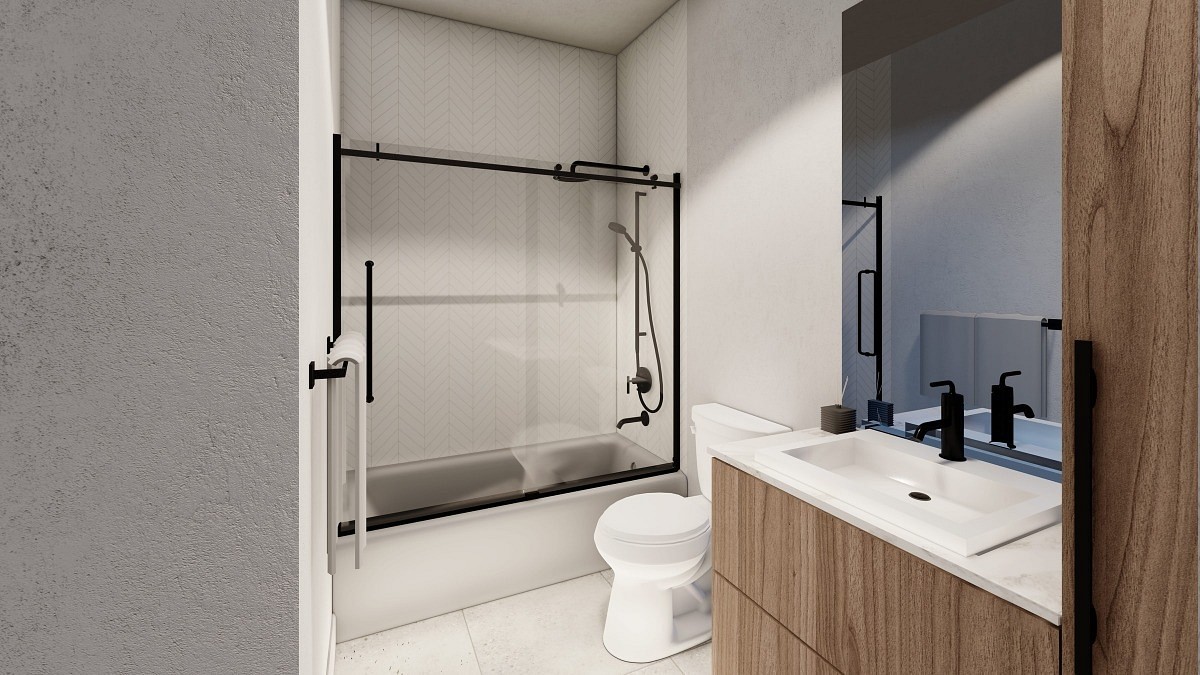 94 appartement à louer Vieux-Beloeil plan salle de bain