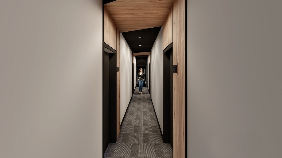 94 appartement à louer Vieux-Beloeil plan corridor