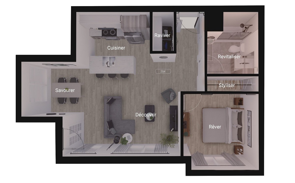 appartement à louer Vieux-Beloeil plans 31/2