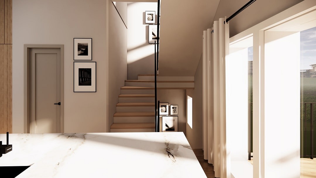94 Maisons de ville Vieux-Beloeil plan escalier